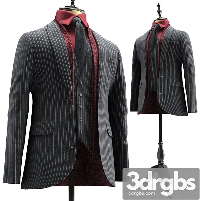 Suit Canali 3D Model Download