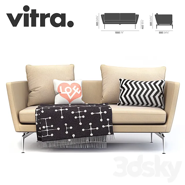 Suita Contemporary Sofa 3DModel Suita Contemporary Sofa 3DModel