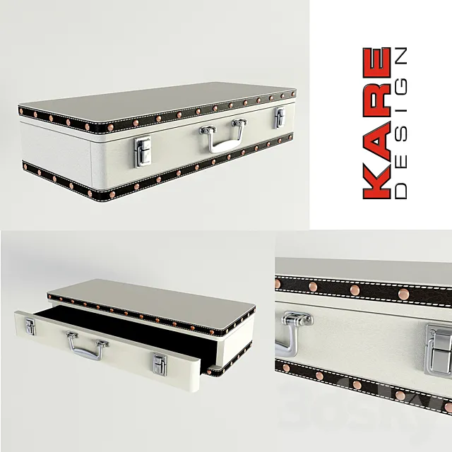 SUITCASE WHITE Regiment 3DModel