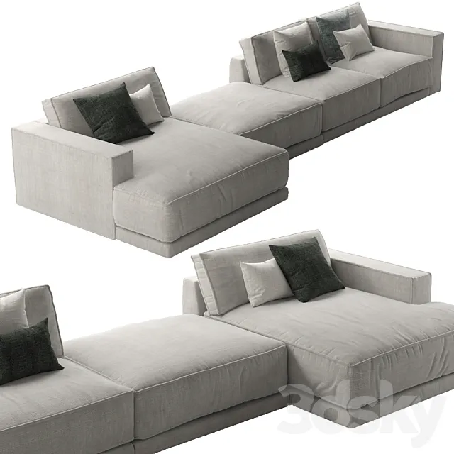 Suite Casamilano Sofa-2 3D Model