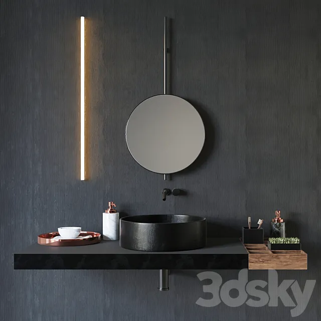 Suite for bathrooms 3DModel Suite for bathrooms 3DModel