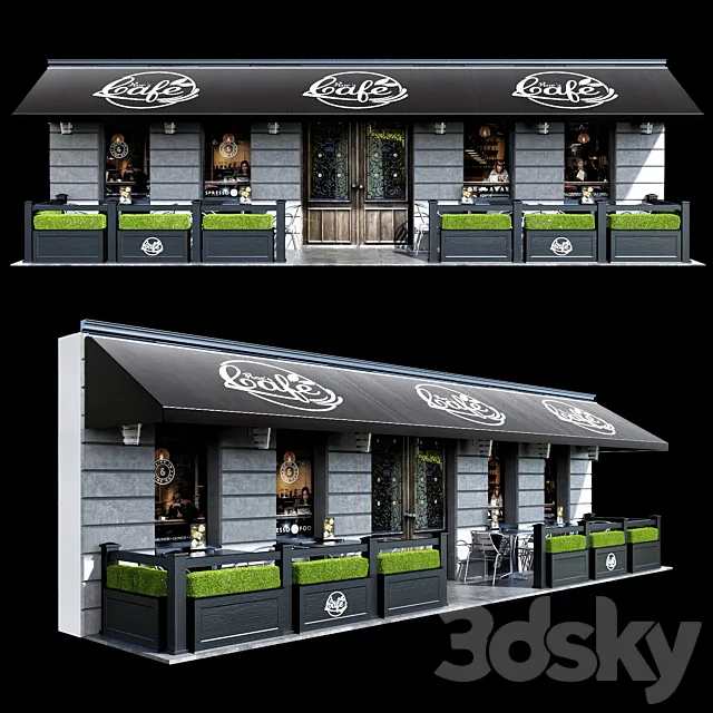 Summer cafe 3DModel