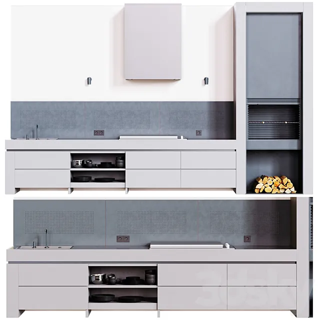 Summer cuisine 3D Model Summer cuisine 3D Model