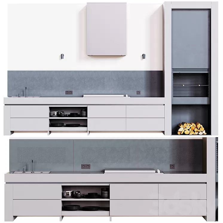 Summer cuisine 3D Model Summer cuisine 3D Model