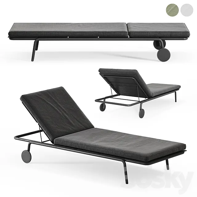 Sun lounger August by Vincent Van Duysen 3D Model
