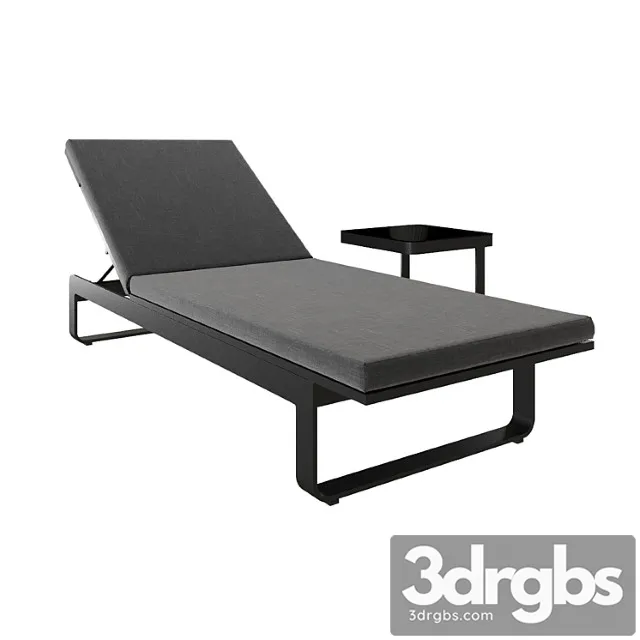 Sun lounger black Sun lounger black
