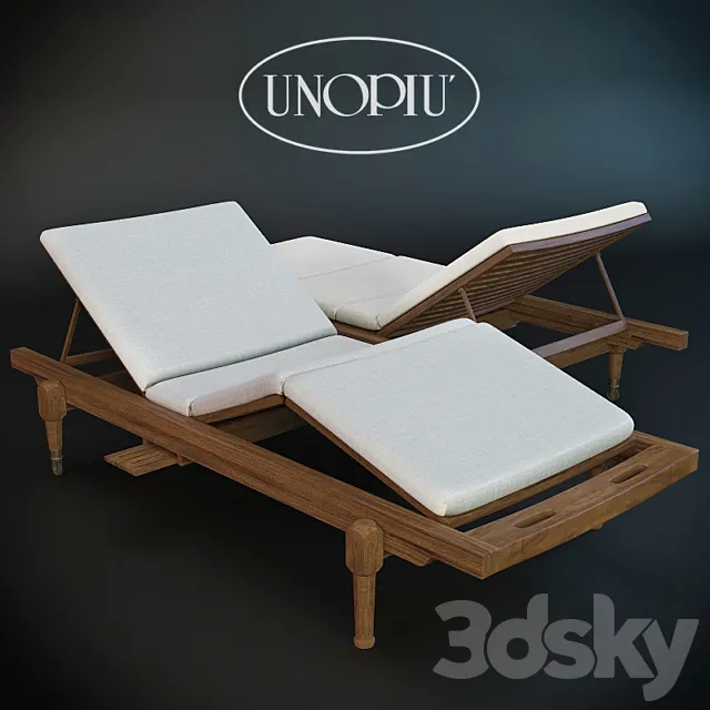 Sun lounger Unopiu. Charles 3D Model
