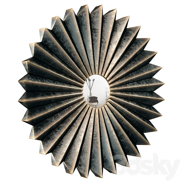Sun-Shaped Mirror – Eichholtz Cosmos 112302 3D Model Sun-Shaped Mirror – Eichholtz Cosmos 112302 3D Model