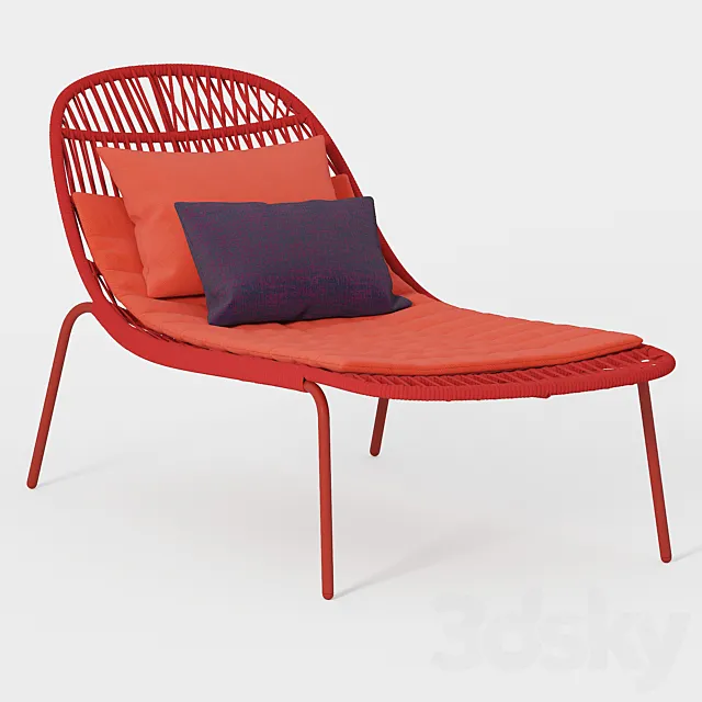 Sunbed panama by talenti 3D Model