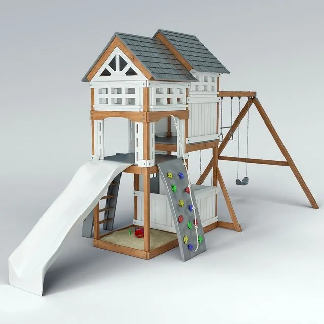 Suncast Vista Hybrid Play Set WRP7000D 3D Model Suncast Vista Hybrid Play Set WRP7000D 3D Model