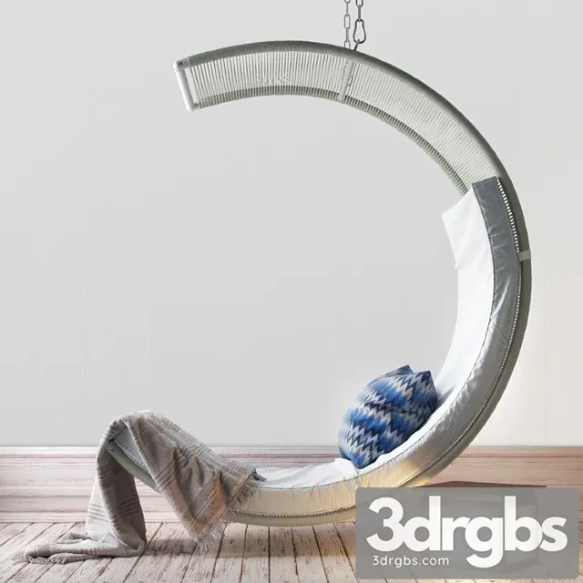 Sunken patio hanging chairs 3D Model Download Sunken patio hanging chairs 3D Model Download