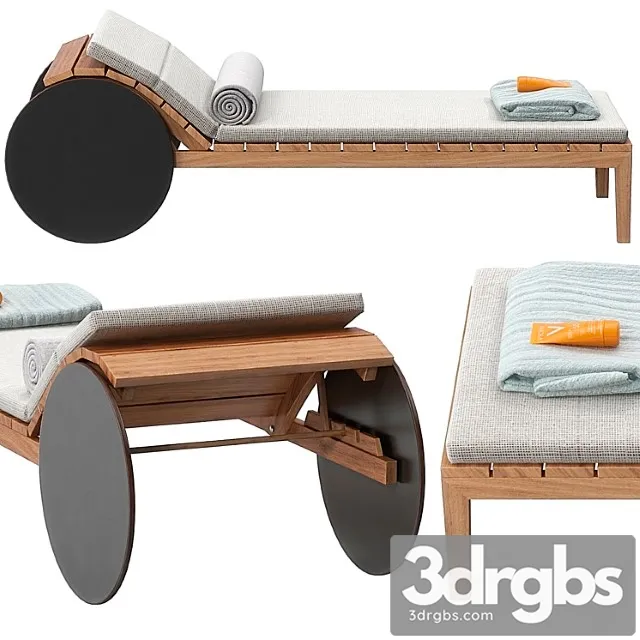 Suno lounger by potocco 2 3D Model Download