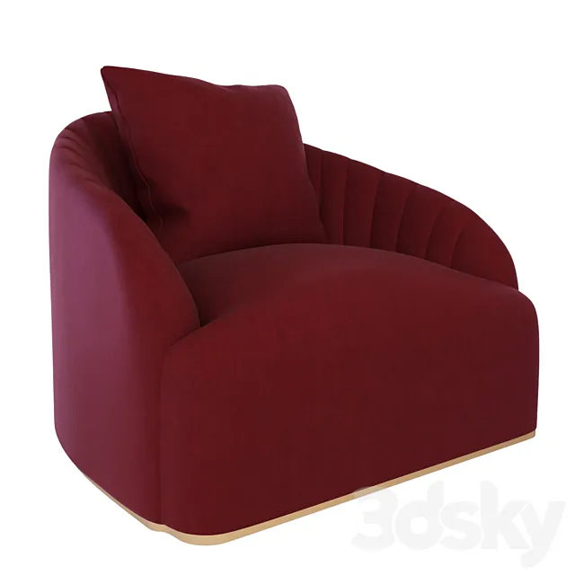 Sunpan Astrid Armchair 3D Model Sunpan Astrid Armchair 3D Model