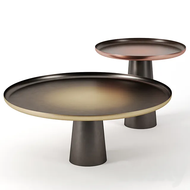 SUNRISE & SUNSET tables by De Castelli 3D Model