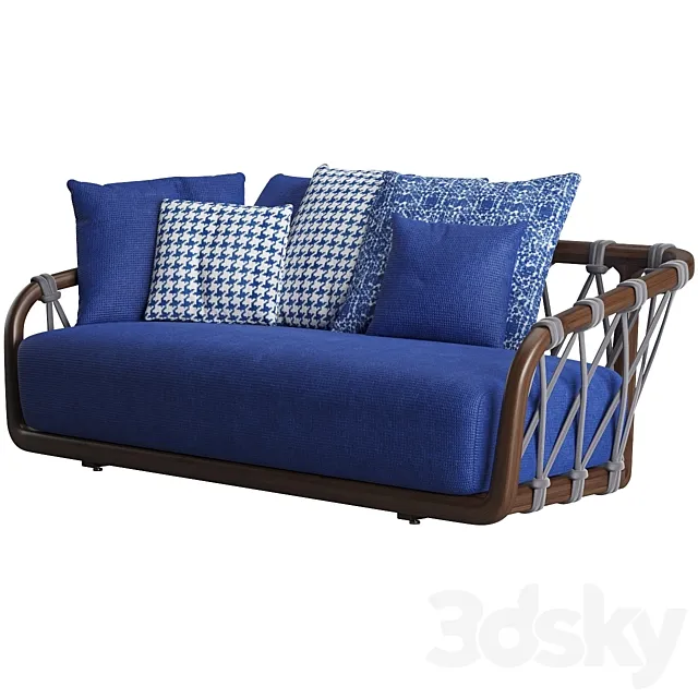 Sunset Basket Sofa by Exteta 3D Model Sunset Basket Sofa by Exteta 3D Model