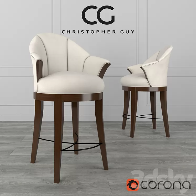 Sunset Drive Stool Christopher Guy 3D Model