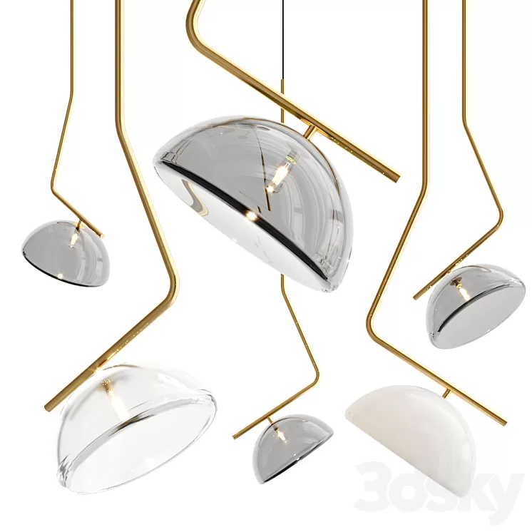 Sunset pendant lamp 3D Model Free Download