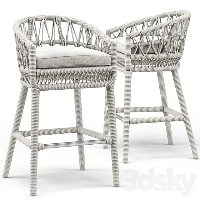 Sunset west dana barstool 3D Model Sunset west dana barstool 3D Model