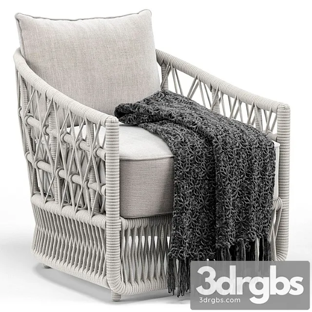 Sunset West Dana Club Chair 3D Model Download