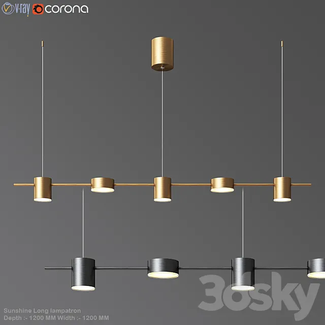 Sunshine long lampatron 3D Model
