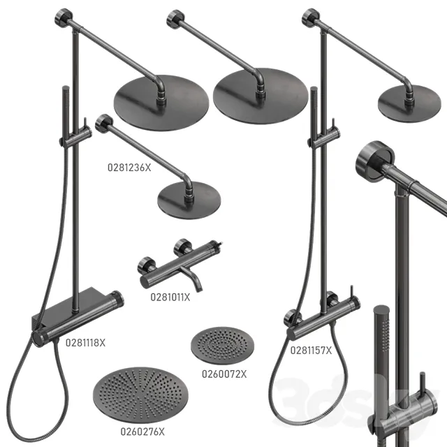 Super Inox Retro_set_6 3D Model