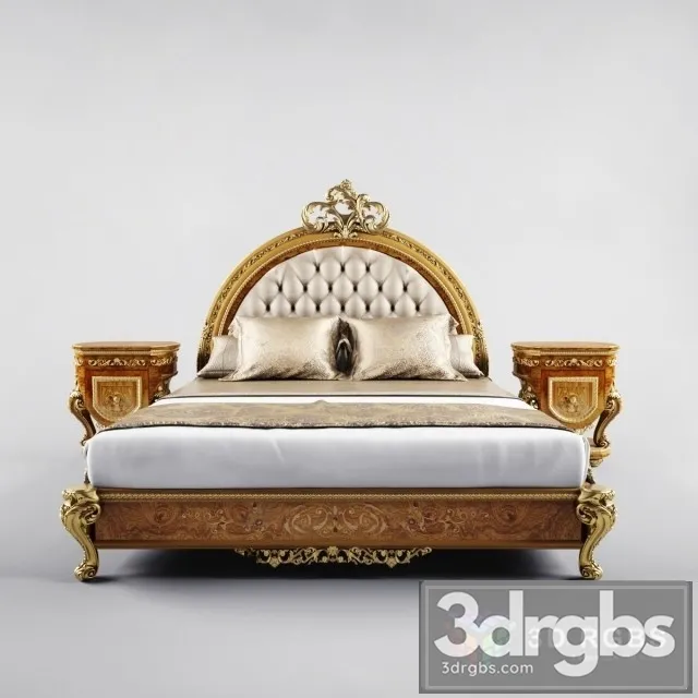 Super King Size Bed 3D Model Download