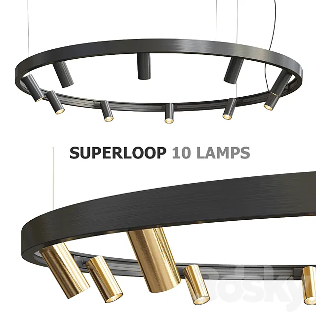 Superloop Spy Deltalight – 10 lamps 3D Model