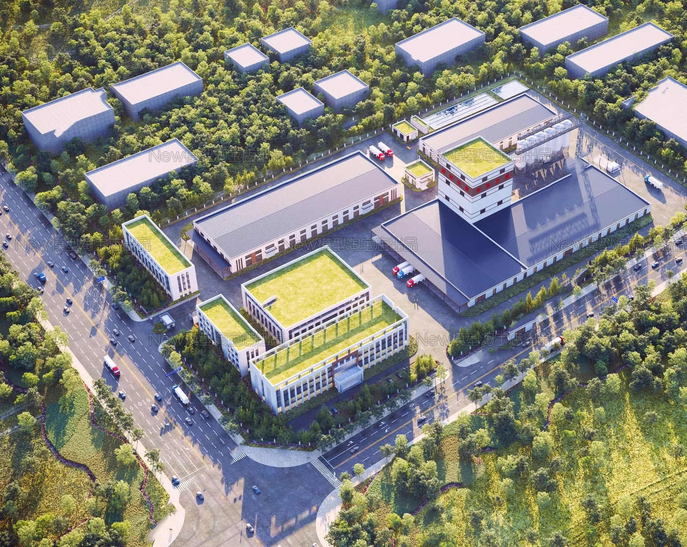 Supermarket – Shoping Mall – Office – Buiding 3D Models – 3DSMax and Proxy – 015 – VRAY