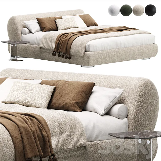 Supermoon Bed by Minotti 3D Model