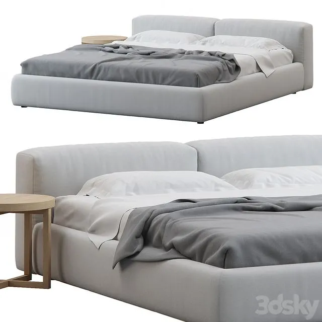 Superoblong Bed by Jasper Morrison Cappellini 3D Model Superoblong Bed by Jasper Morrison Cappellini 3D Model