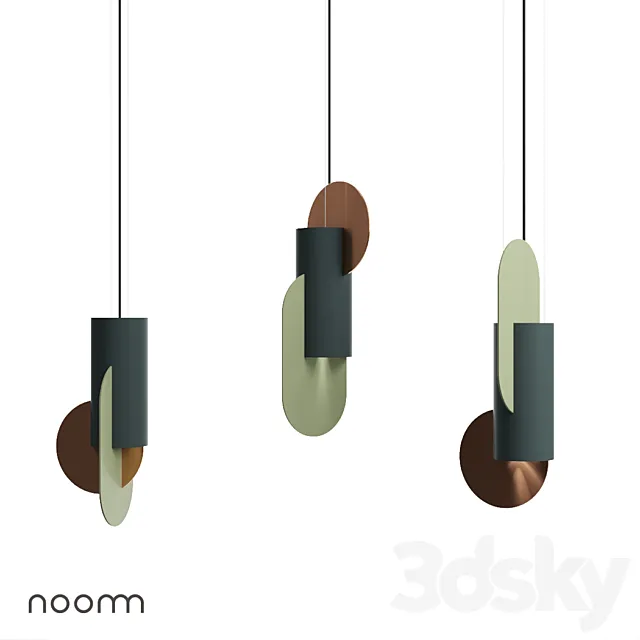 Suprematic lamps by NOOM 3D Model