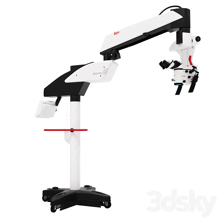 Surgical microscope LEICA M525 F40 3D Model Free Download
