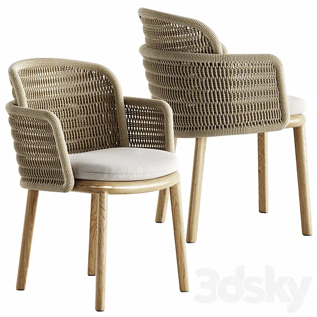 Suro armchair by Tribu 3D Model