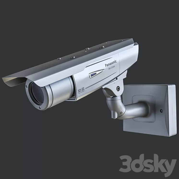 Surveillance camera Panasonic CW380 3D Model