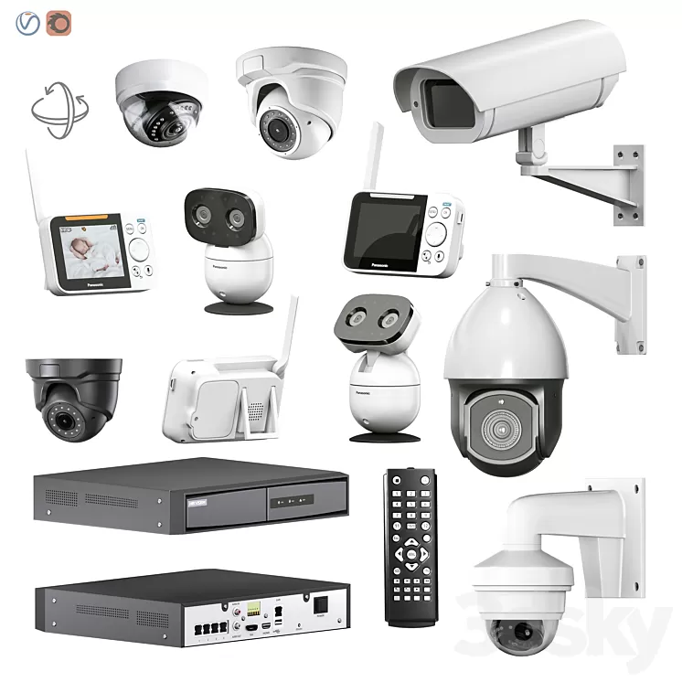 Surveillance kit 3D Model Free Download