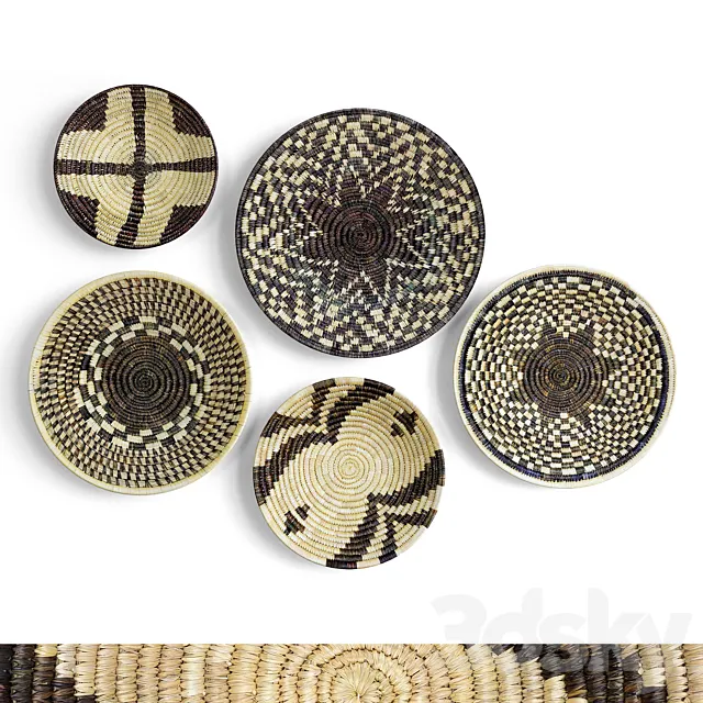 Surya Dastkar wicker plate 3D Model