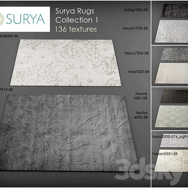 Surya rugs 1 3DModel Surya rugs 1 3DModel