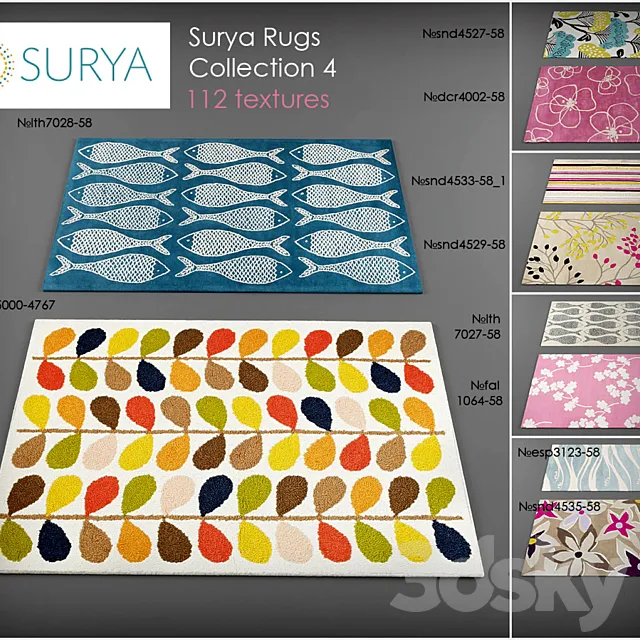 Surya rugs 4 3DModel Surya rugs 4 3DModel