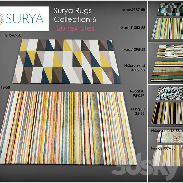 Surya rugs 6 3D Model Surya rugs 6 3D Model
