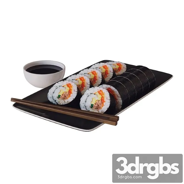 Sushi 01 3D Model Download
