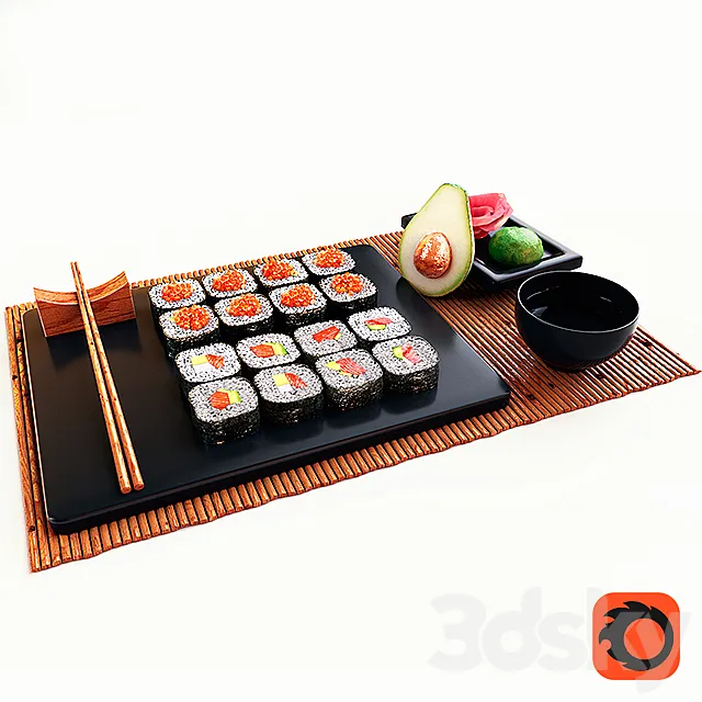 Sushi 3D Model