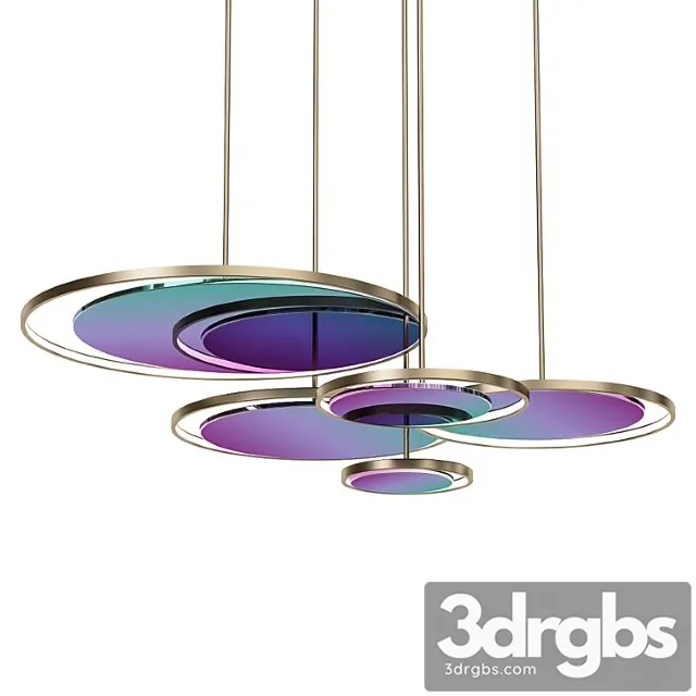 Suspebded Luminaires In Disc Shape 3D Model Download