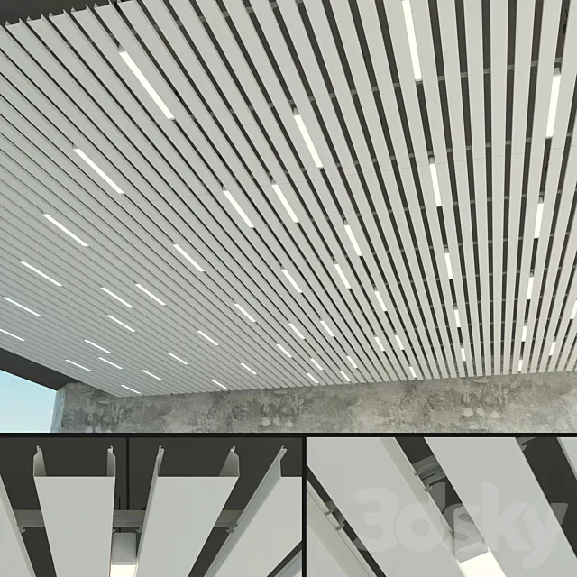 Suspended ceiling rack. 8 3D Model Suspended ceiling rack. 8 3D Model