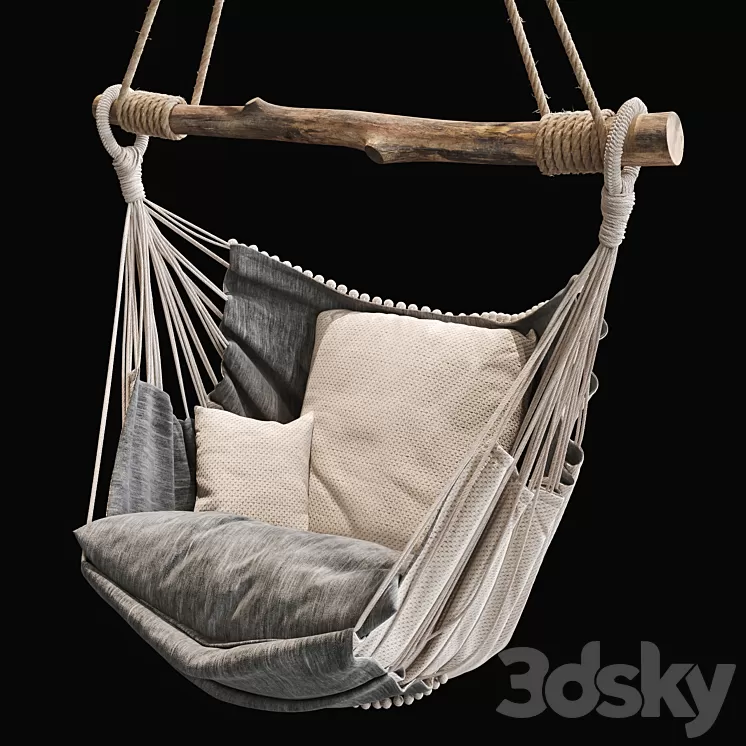 Suspended chair 2 3D Model Suspended chair 2 3D Model