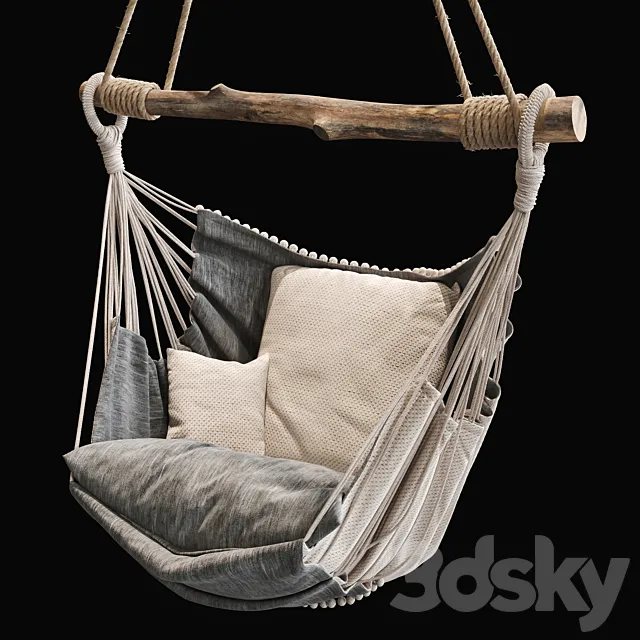 Suspended chair 2 3DModel