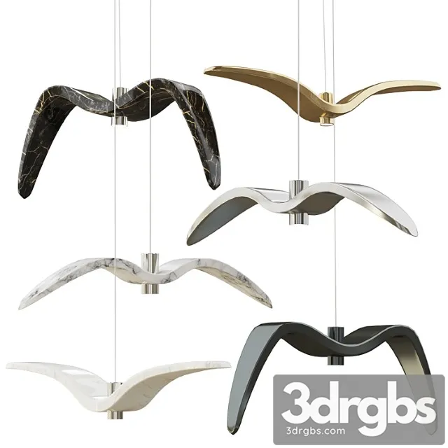 Suspended chandelier night bird boris klimok Suspended chandelier night bird boris klimok