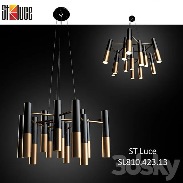 Suspended chandelier ST Luce SL810.423.13 3D Model