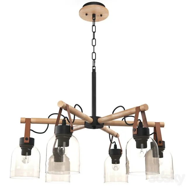 Suspended chandelier Vele Luce Calma VL2122L06 3D Model