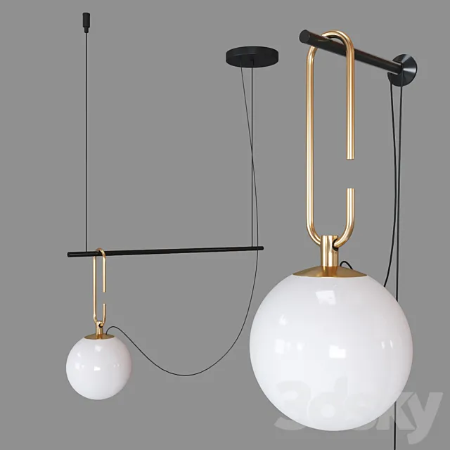 Suspended lamp 3D Model