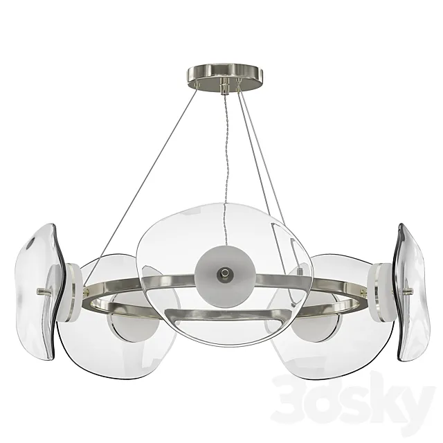 Suspended LED Chandelier Odeon Light Fluent 3D Model Suspended LED Chandelier Odeon Light Fluent 3D Model